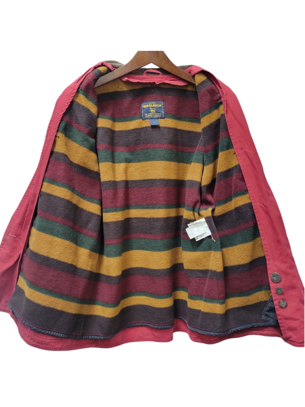 Woolrich Ruby Women's 100% Cotton Long-Sleeves Brown Corduroy Trim Jacket Medium - Picture 6 of 8